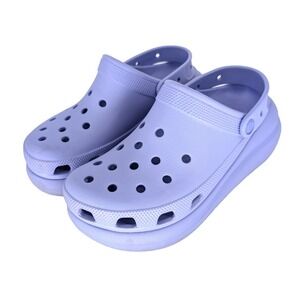 Crocs Classic Crush Platform Clogs Moon Jelly Lilac W10 M8 Chunky Streetwear